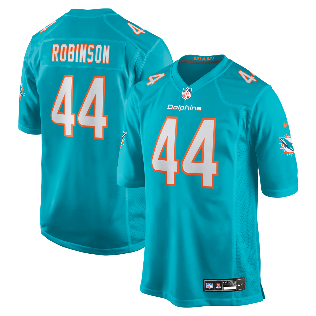 Chop Robinson Miami Dolphins Nike Player Game Jersey - Aqua Official NFL Team Apparel Football Fan Gear