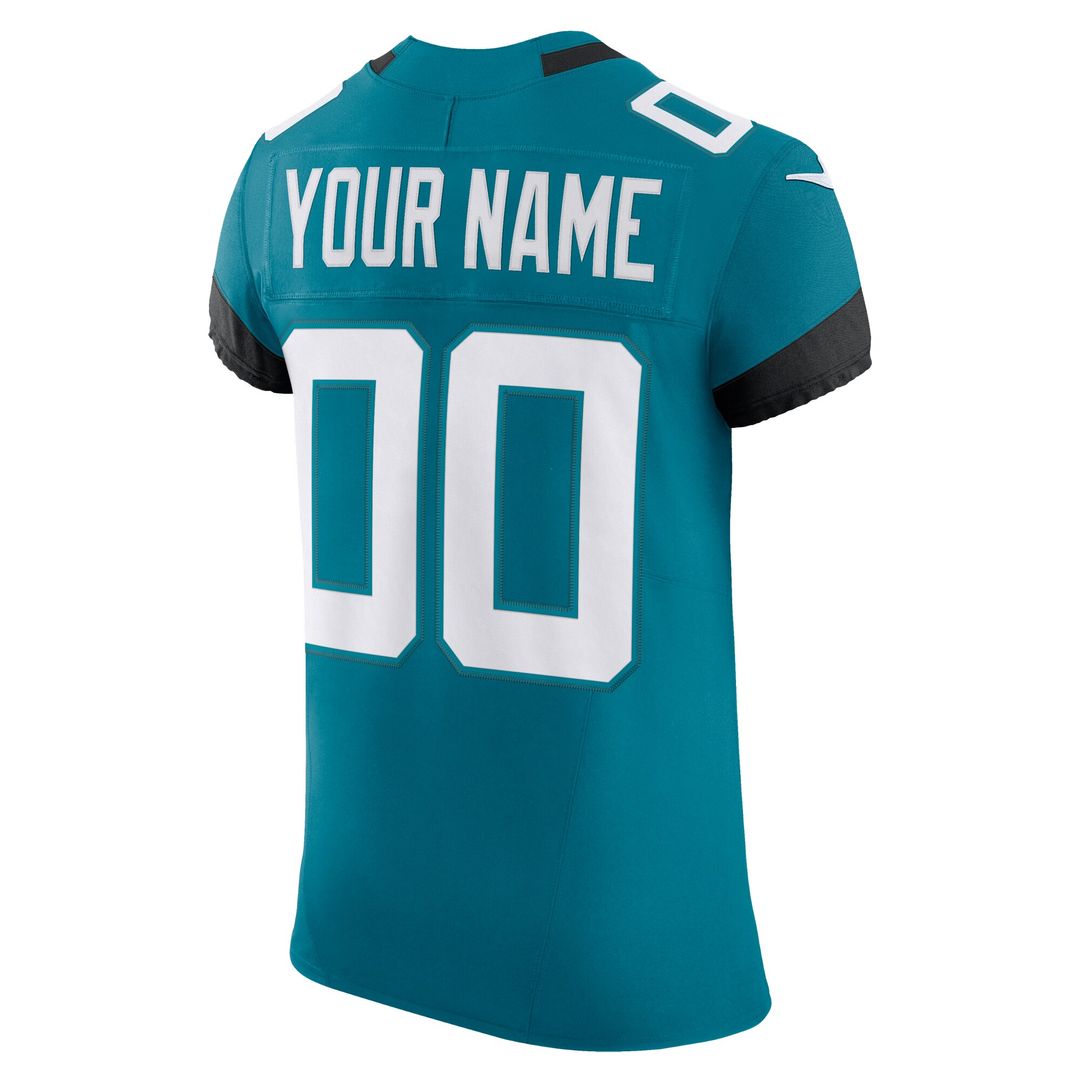 Jacksonville Jaguars Nike Vapor F.U.S.E. Elite Custom Jersey - Teal Official NFL Team Apparel Football Fan Gear