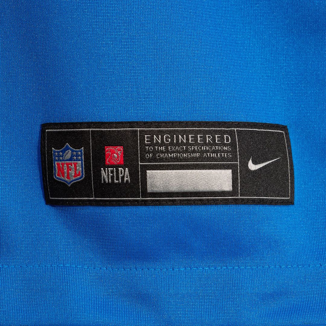 Penei Sewell Detroit Lions Nike Game Jersey - Blue Official NFL Team Apparel Football Fan Gear