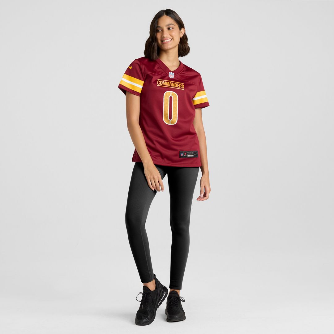 Mike Sainristil Washington Commanders Nike Women's Team Game Jersey - Burgundy Official NFL Team Apparel Football Fan Gear