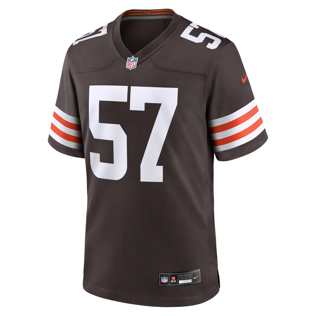Isaiah McGuire Cleveland Browns Nike Team Game Jersey - Brown Official NFL Team Apparel Football Fan Gear