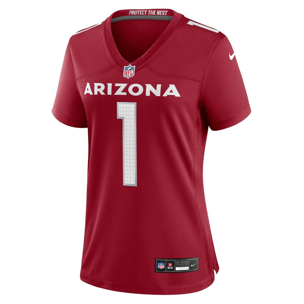 Number 1 Mom Arizona Cardinals Nike Women's Game Jersey - Cardinal Official NFL Team Apparel Football Fan Gear