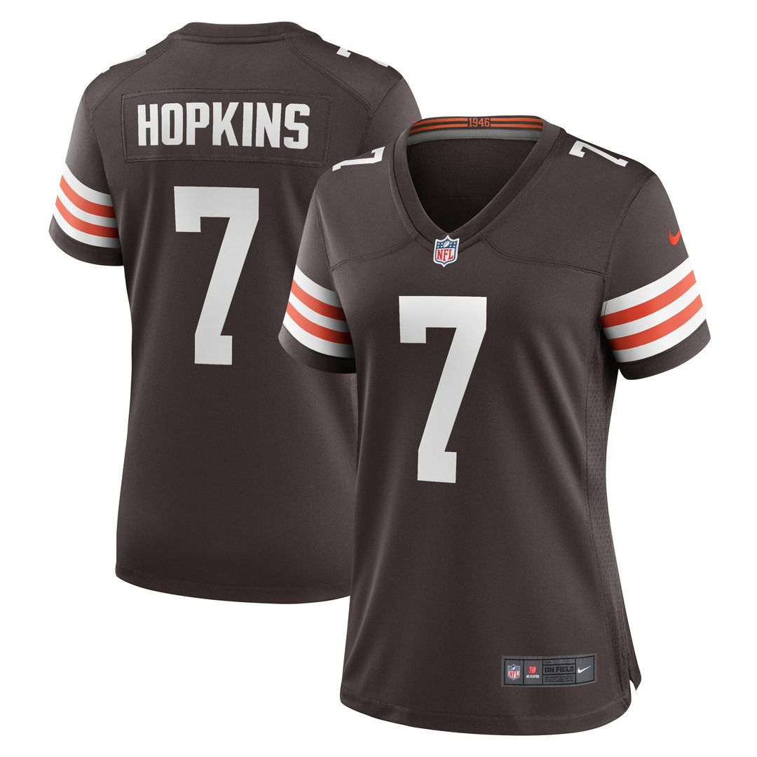 Dustin Hopkins Cleveland Browns Nike Women's Team Game Jersey - Brown Official NFL Team Apparel Football Fan Gear