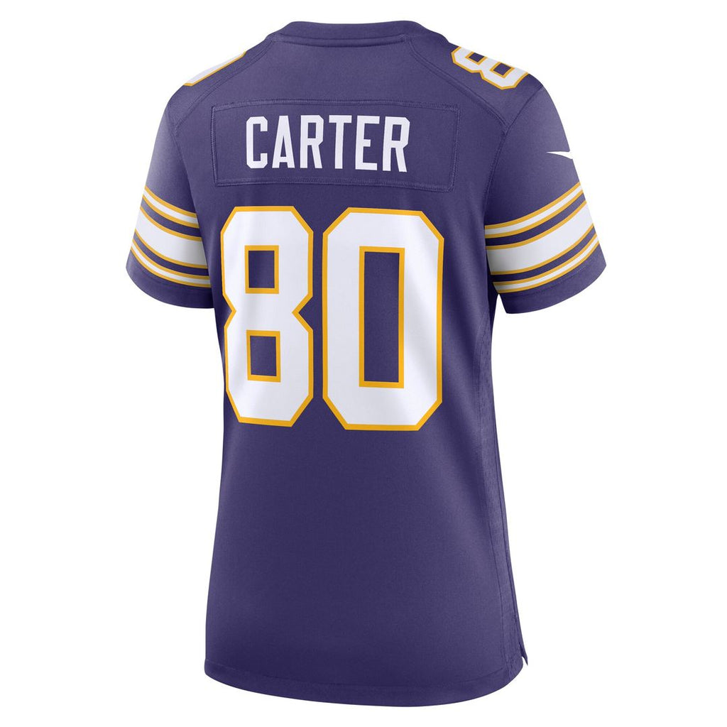 Cris Carter Minnesota Vikings Nike Women's Classic Retired Player Game Jersey - Purple Official NFL Team Apparel Football Fan Gear