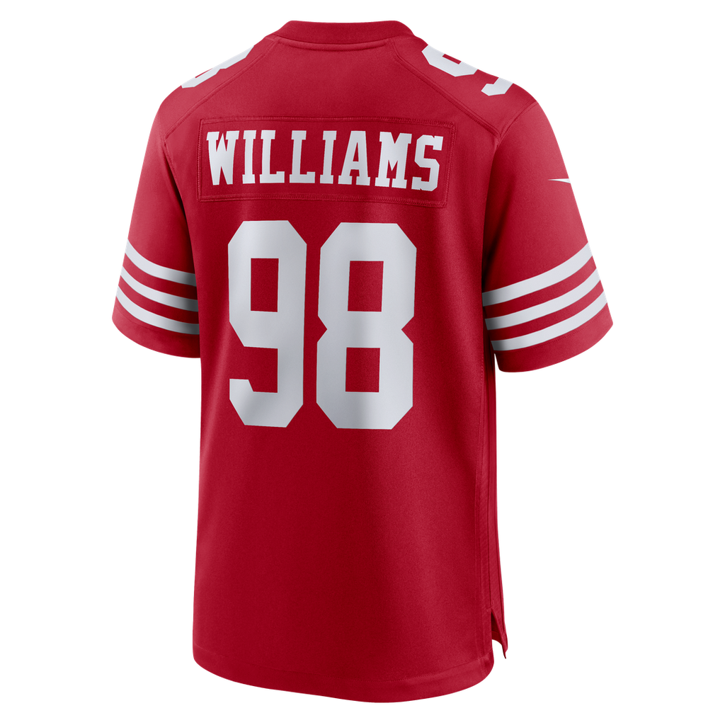 Mykel Williams San Francisco 49ers Nike Team Game Jersey - Scarlet Official NFL Team Apparel Football Fan Gear