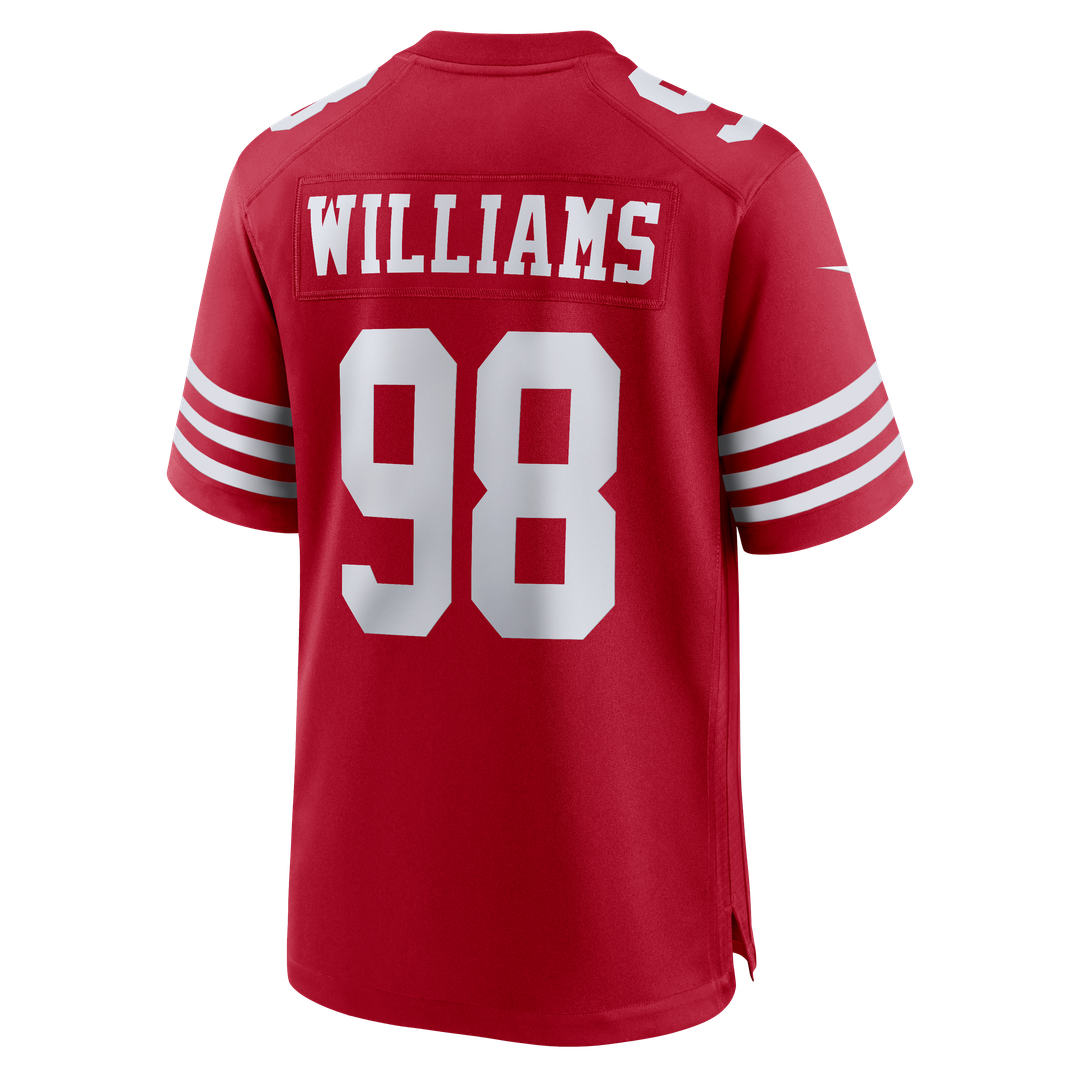 Mykel Williams San Francisco 49ers Nike Team Game Jersey - Scarlet Official NFL Team Apparel Football Fan Gear
