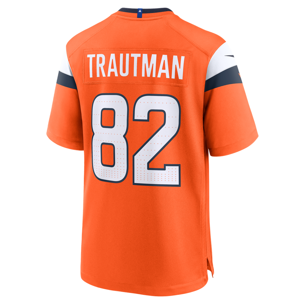 Adam Trautman Denver Broncos Nike Team Game Jersey - Orange Official NFL Team Apparel Football Fan Gear