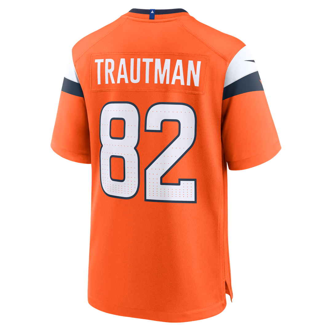 Adam Trautman Denver Broncos Nike Team Game Jersey - Orange Official NFL Team Apparel Football Fan Gear