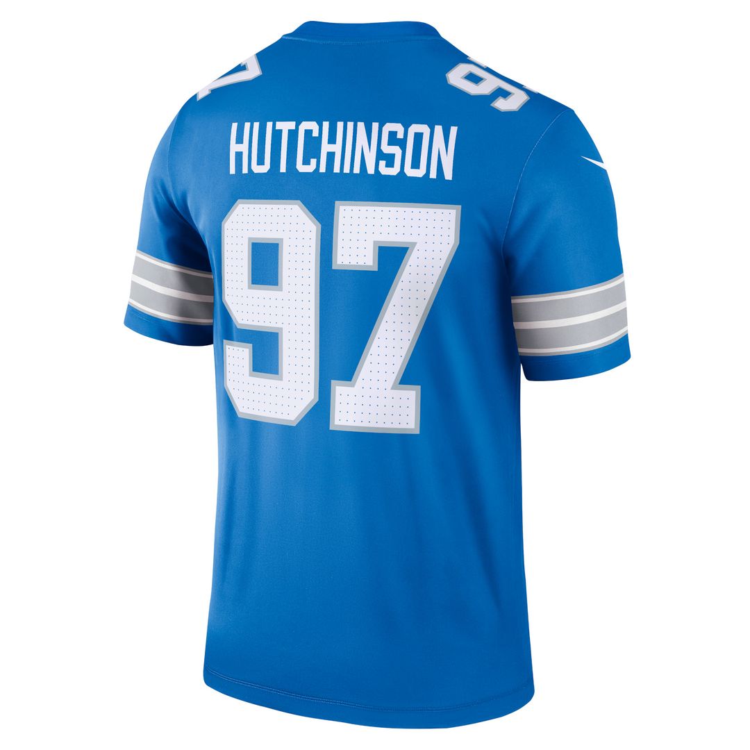 Aidan Hutchinson Detroit Lions Nike Legend Player Performance Top - Blue NFL Fan Gear Popular Style