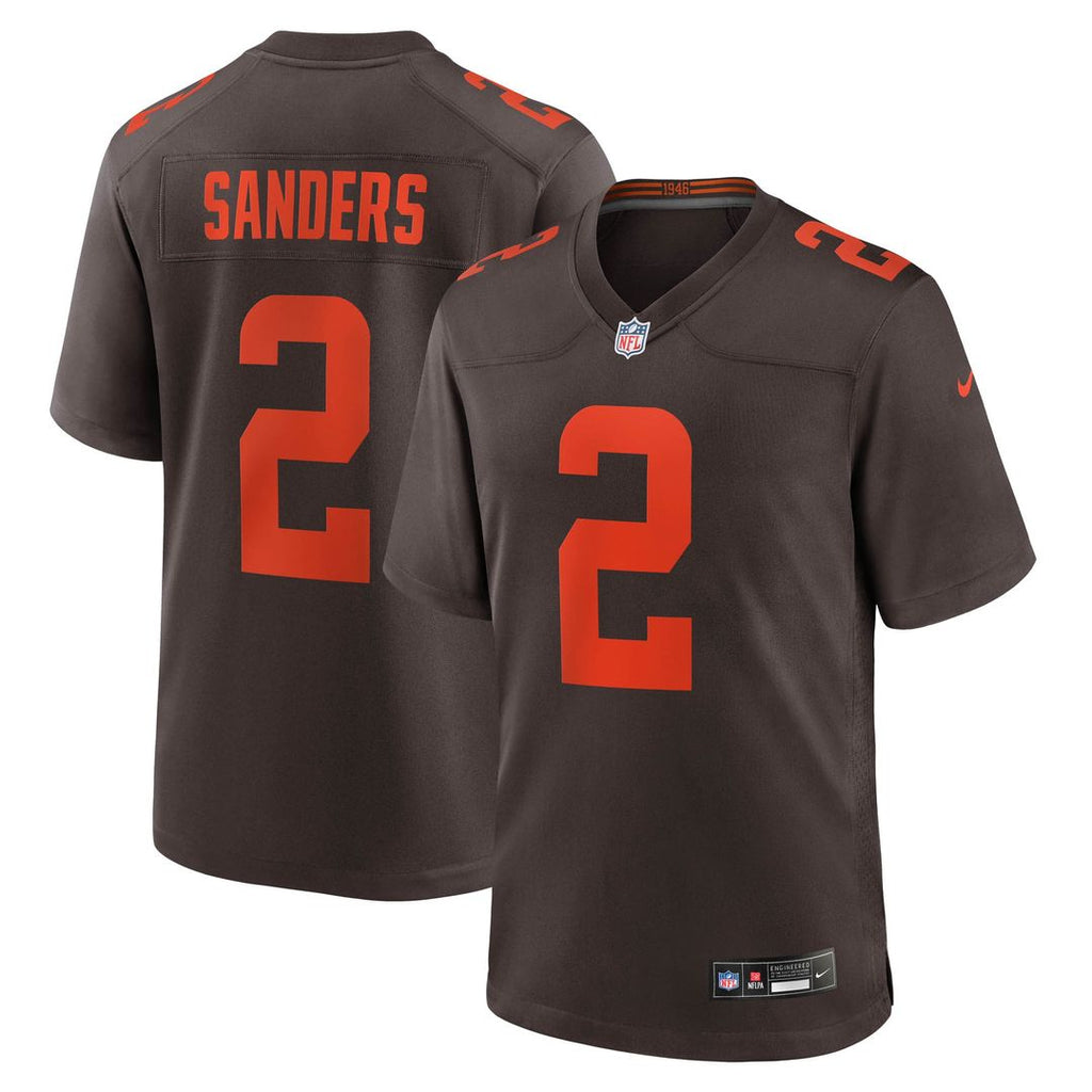 Shedeur Sanders Cleveland Browns Nike Alternate Game Jersey - Brown Official NFL Team Apparel Football Fan Gear