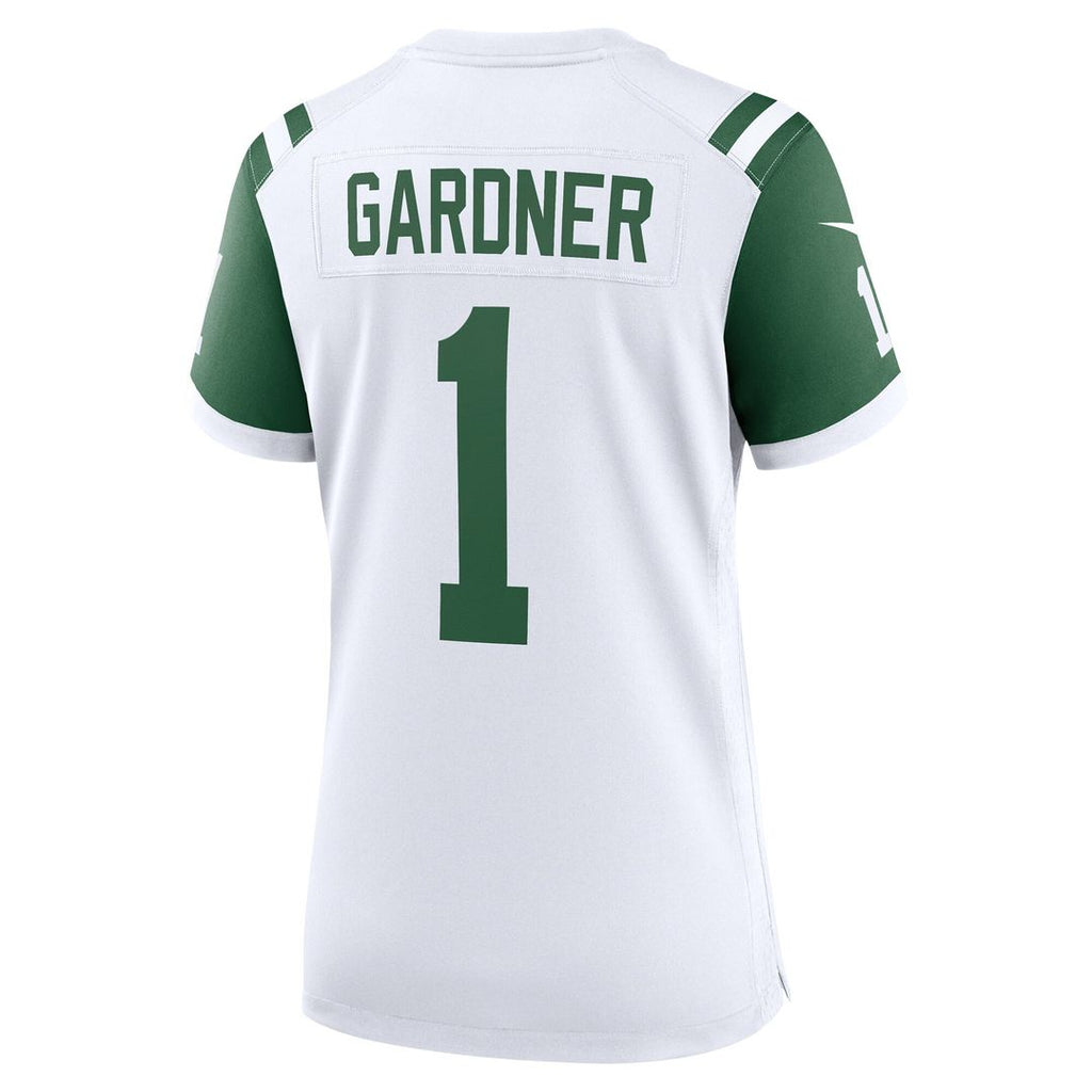 Ahmad Sauce Gardner New York Jets Nike Women's Classic Alternate Game Jersey - White Official NFL Team Apparel Football Fan Gear
