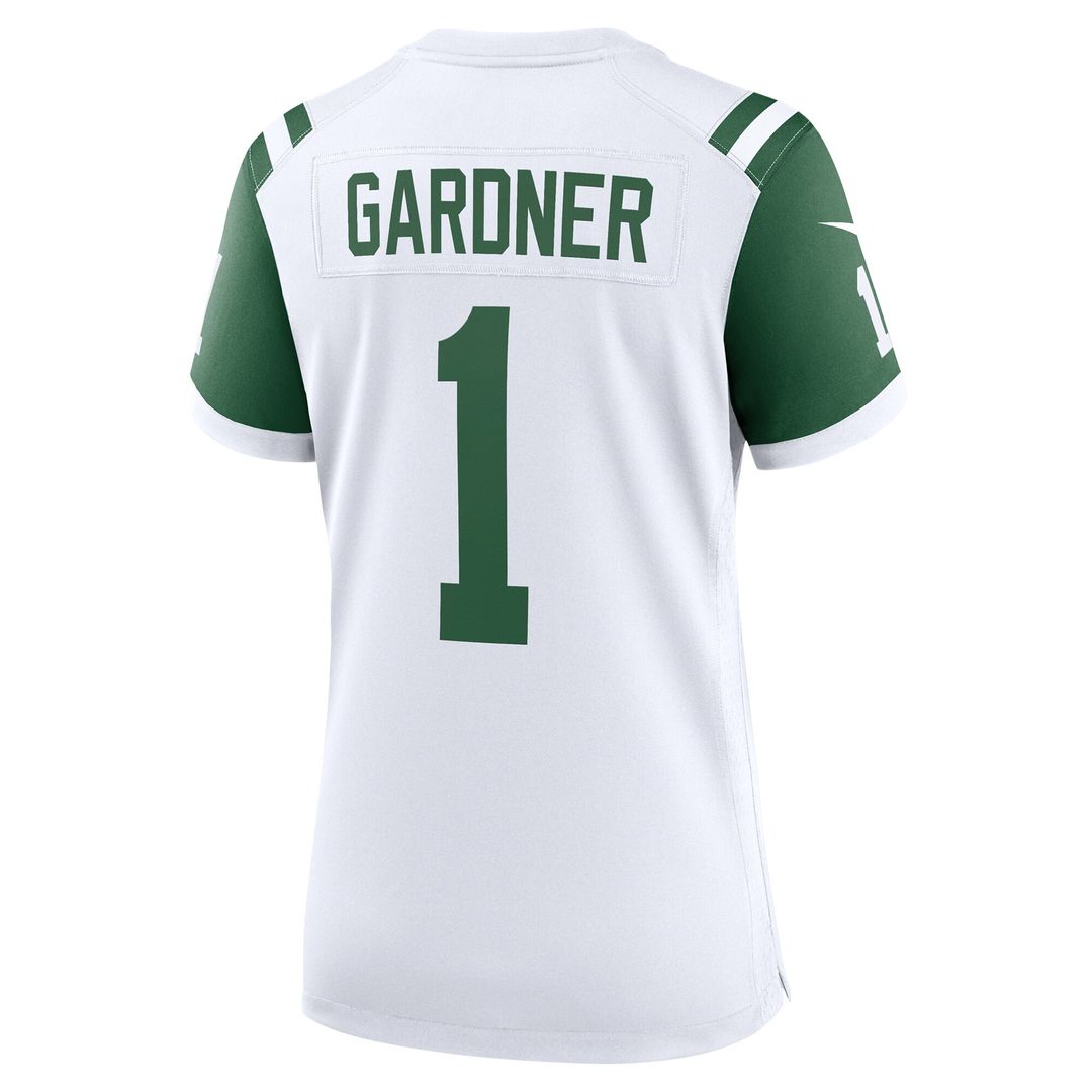 Ahmad Sauce Gardner New York Jets Nike Women's Classic Alternate Game Jersey - White Official NFL Team Apparel Football Fan Gear