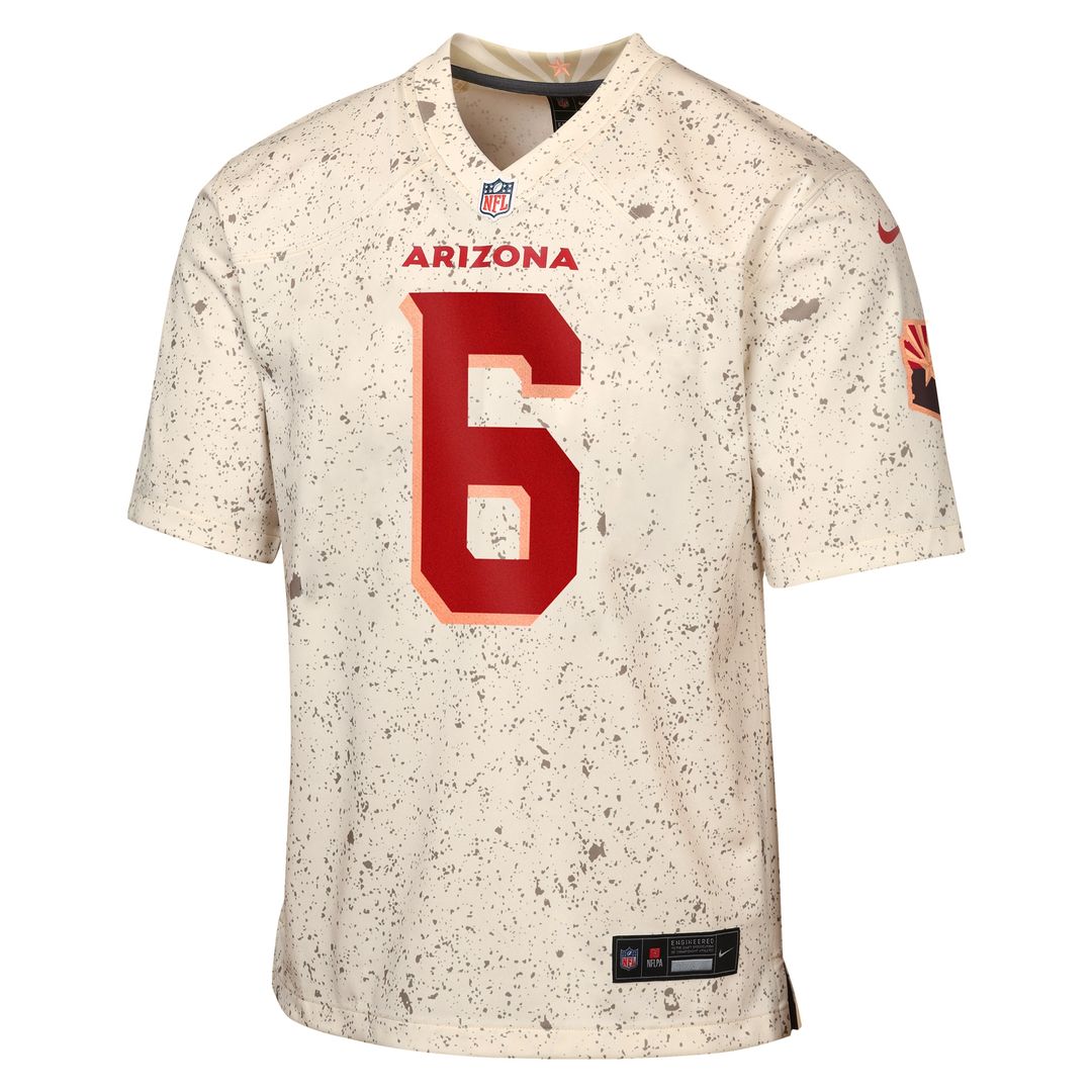 James Conner Arizona Cardinals Nike Youth 2025 Rivalries Collection Game Jersey - Natural Official NFL Team Apparel Football Fan Gear