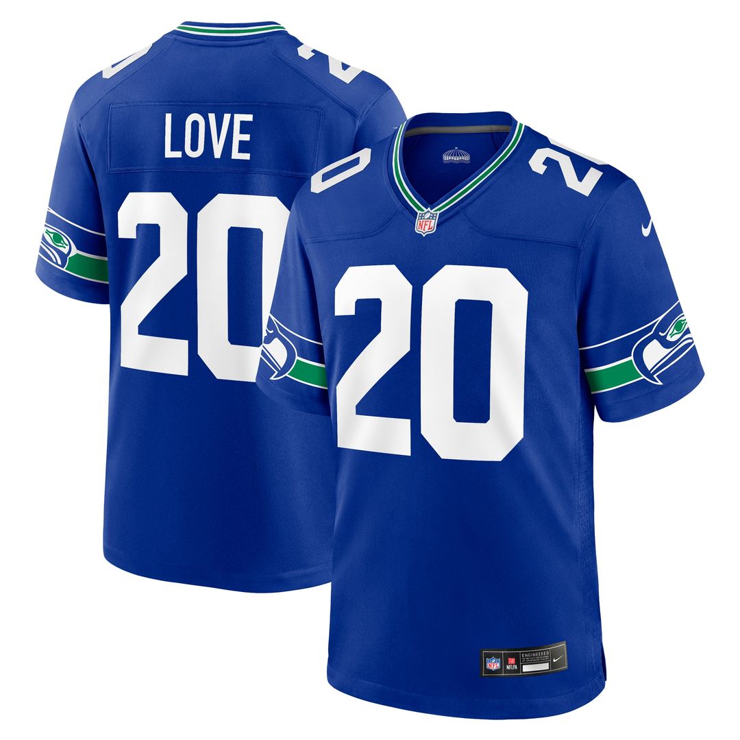 Julian Love Seattle Seahawks Nike Game Jersey - College Navy Official NFL Team Apparel Football Fan Gear