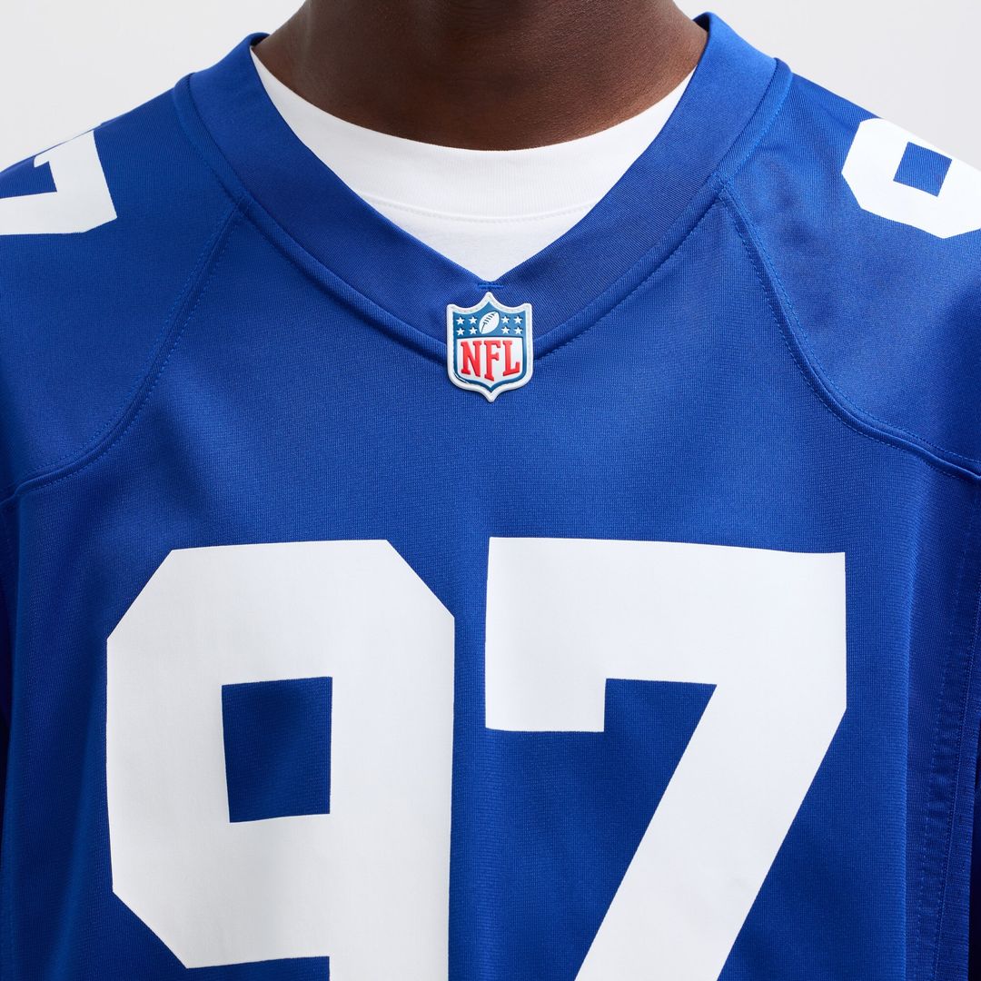 Dexter Lawrence II New York Giants Nike Team Game Player Jersey - Royal Official NFL Team Apparel Football Fan Gear