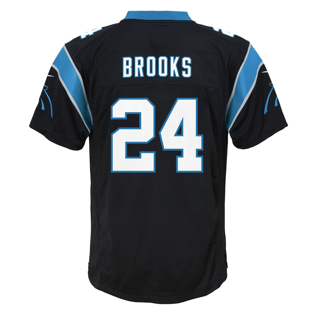 Jonathon Brooks Carolina Panthers Nike Youth Game Jersey - Black Official NFL Team Apparel Football Fan Gear