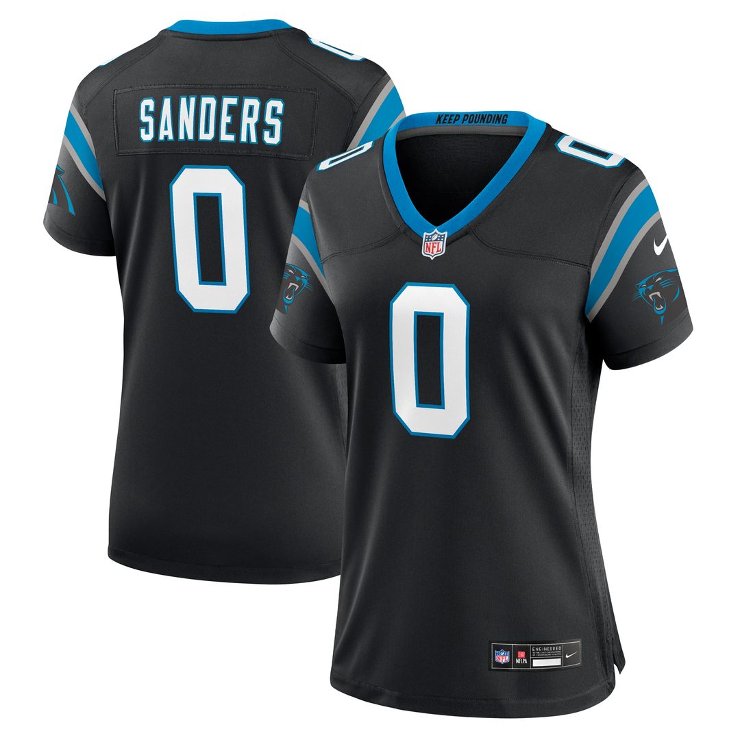 Ja'Tavion Sanders Carolina Panthers Nike Women's Game Jersey - Black Official NFL Team Apparel Football Fan Gear