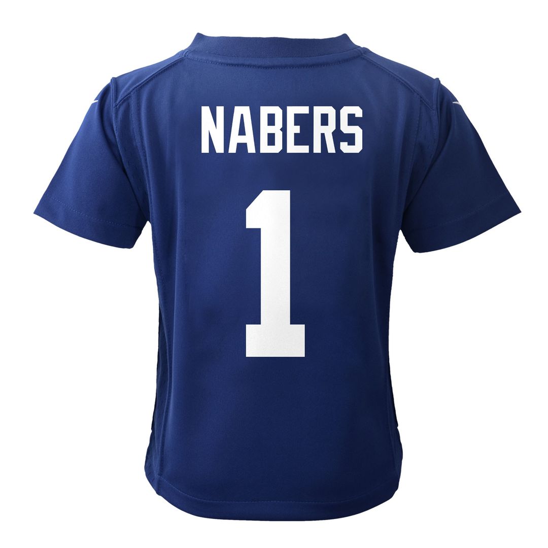 Malik Nabers New York Giants Nike Toddler Game Jersey - Royal Official NFL Team Apparel Football Fan Gear