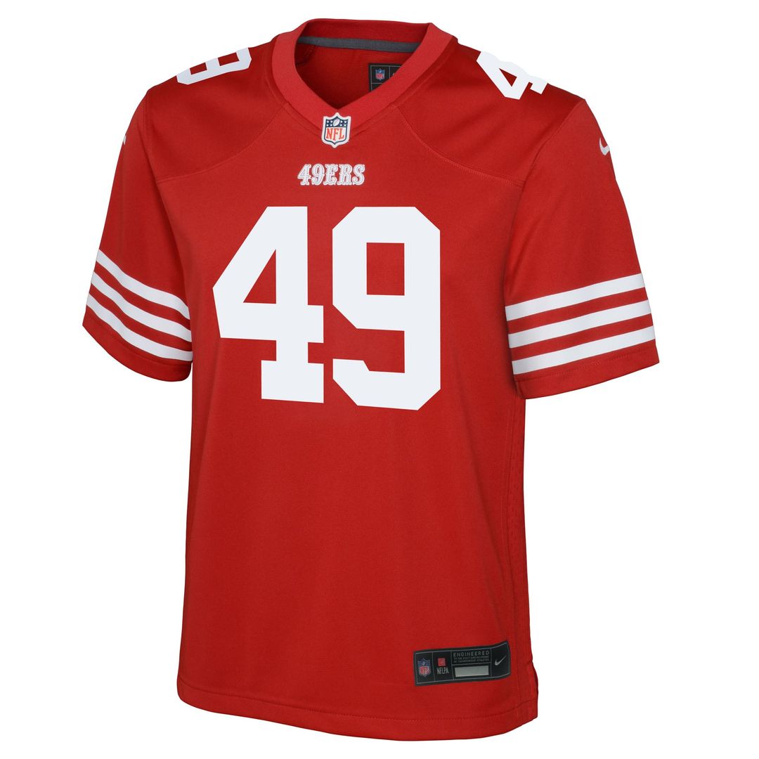 The Faithful San Francisco 49ers Nike Youth Team Game Jersey - Scarlet Official NFL Team Apparel Football Fan Gear