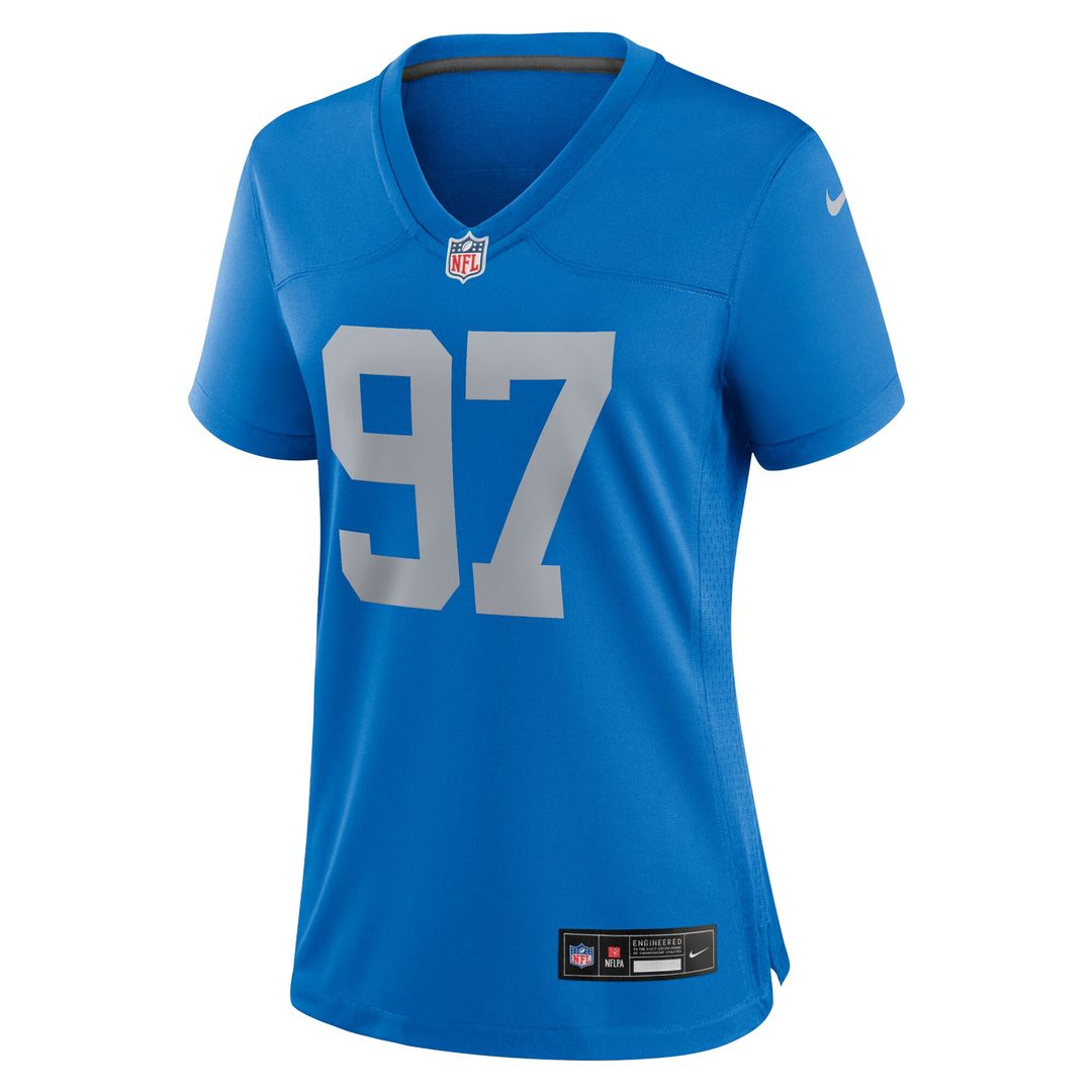Aidan Hutchinson Detroit Lions Nike Women's Alternate Game Jersey - Blue Official NFL Team Apparel Football Fan Gear