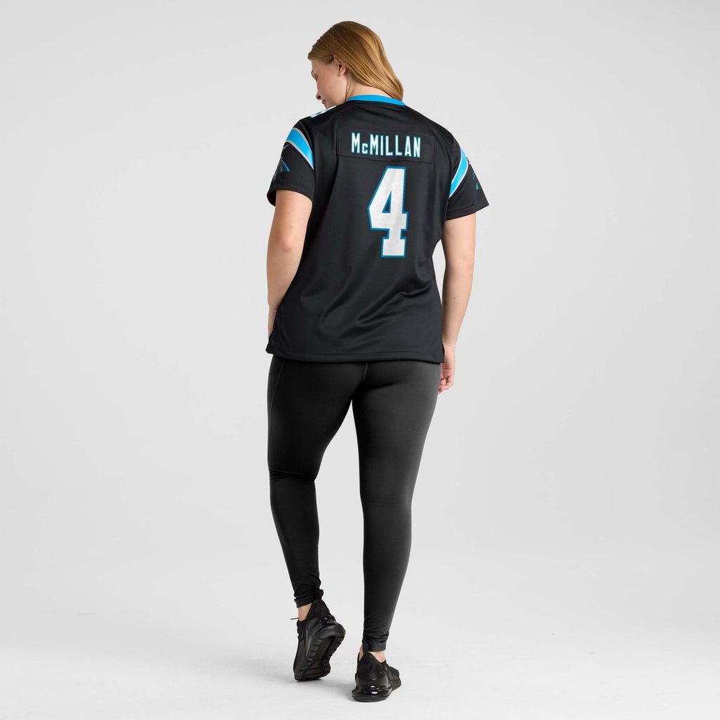 Tetairoa McMillan Carolina Panthers Nike Women's Team Game Jersey - Black Official NFL Team Apparel Football Fan Gear