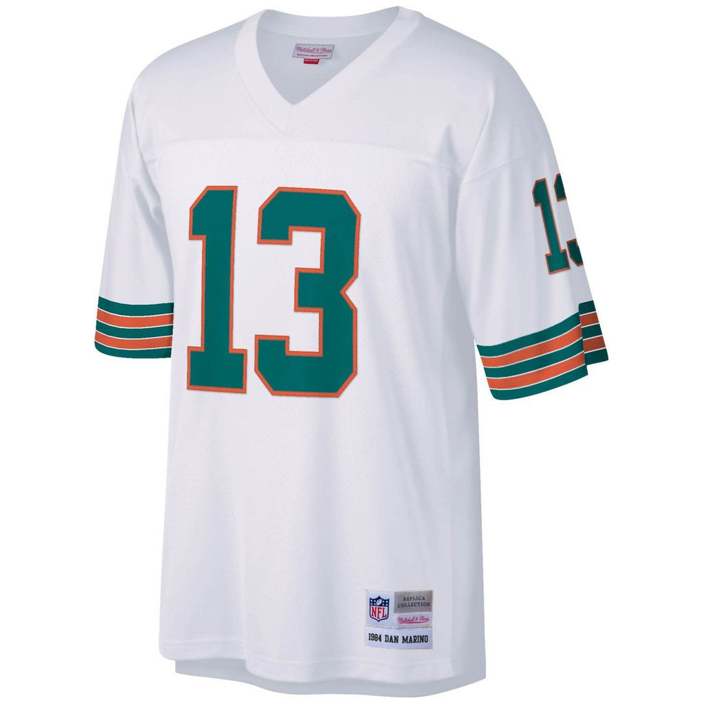 Dan Marino Miami Dolphins Mitchell & Ness Big & Tall 1984 Retired Player Replica Jersey - Aqua Official NFL Team Apparel Football Fan Gear