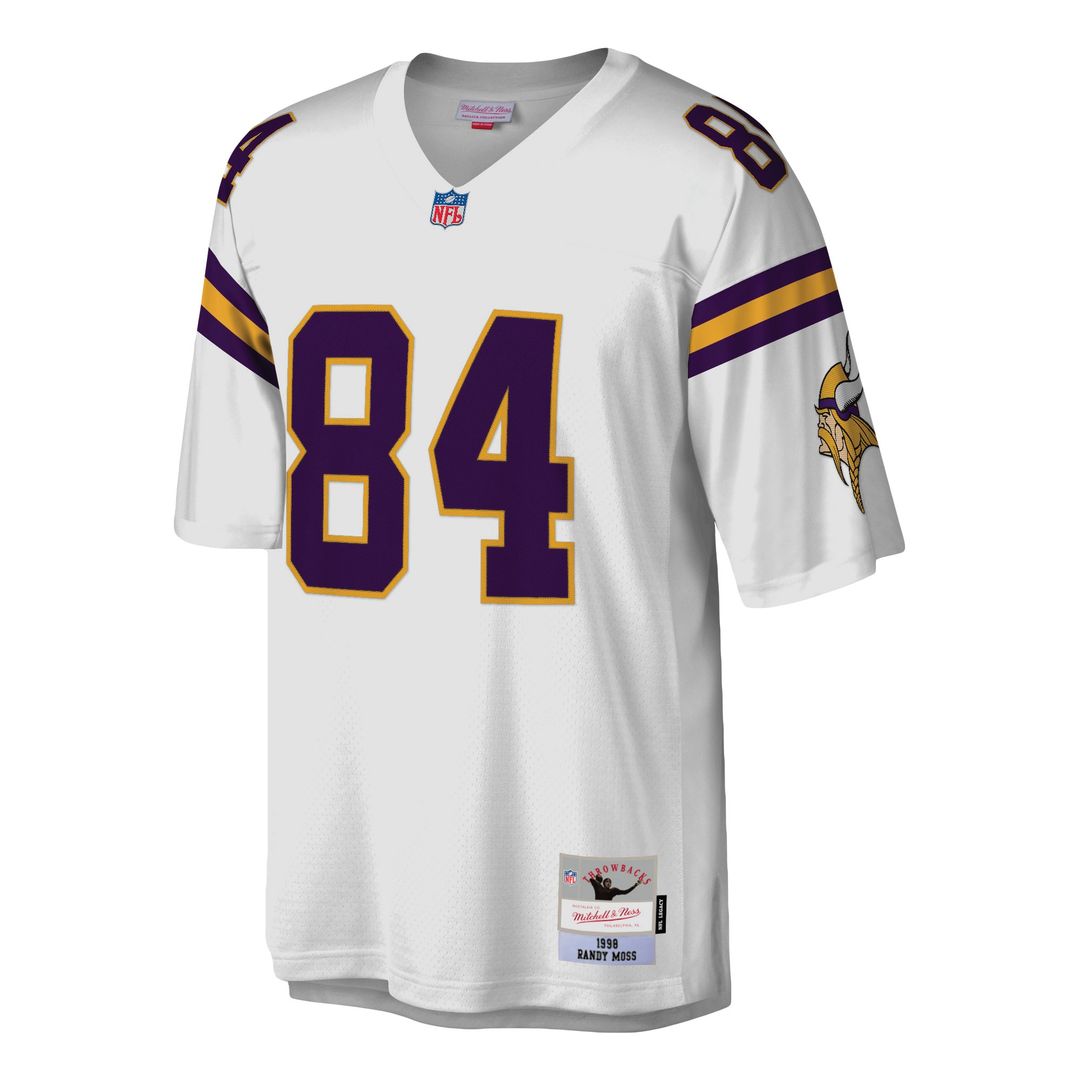 Randy Moss Minnesota Vikings Mitchell & Ness Legacy Replica Jersey - White Official NFL Team Apparel Football Fan Gear