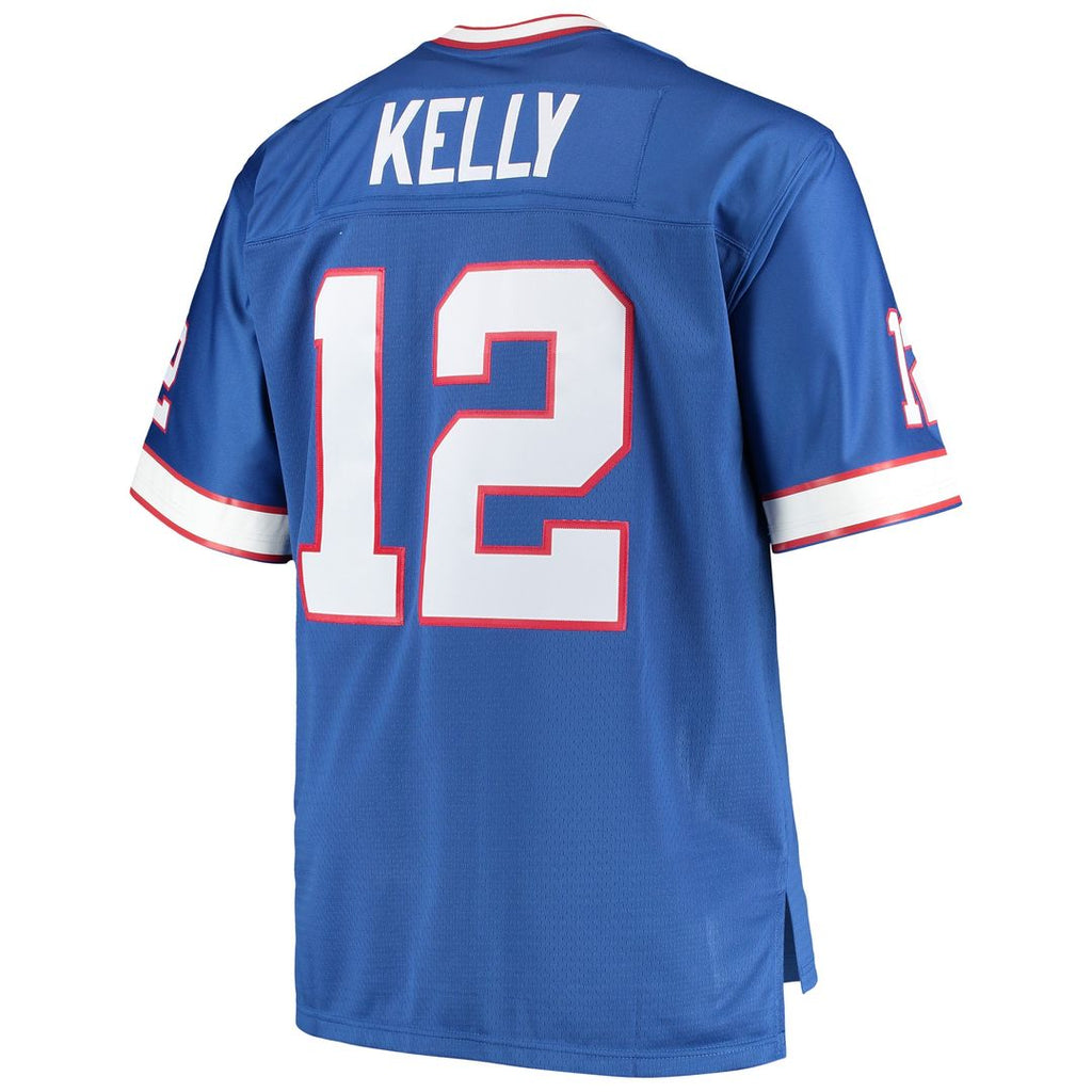 Jim Kelly Buffalo Bills Mitchell & Ness Big & Tall 1990 Retired Player Replica Jersey - Royal Official NFL Team Apparel Football Fan Gear