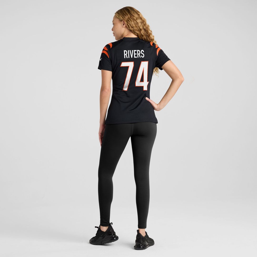 Jalen Rivers Cincinnati Bengals Nike Women's Team Game Jersey - Black Official NFL Team Apparel Football Fan Gear