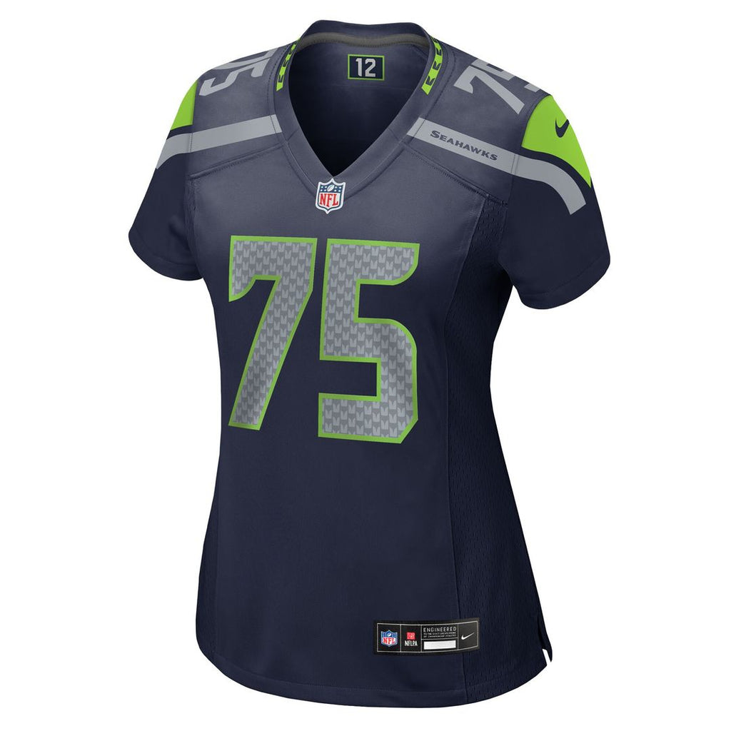 Anthony Bradford Seattle Seahawks Nike Women's Team Game Jersey - College Navy Official NFL Team Apparel Football Fan Gear