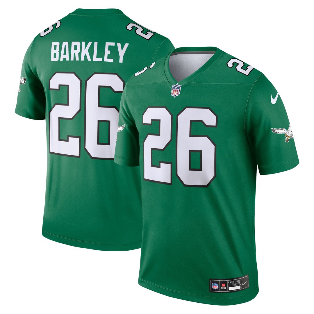 Saquon Barkley Philadelphia Eagles Nike Legend Player Performance Top - Kelly Green NFL Fan Gear Popular Style