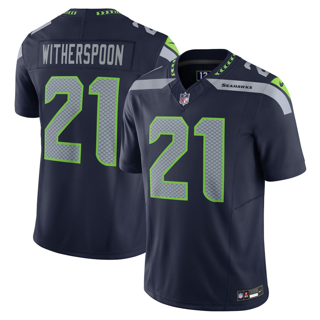 Devon Witherspoon Seattle Seahawks Nike Vapor F.U.S.E. Limited Jersey - Navy Official NFL Team Apparel Football Fan Gear