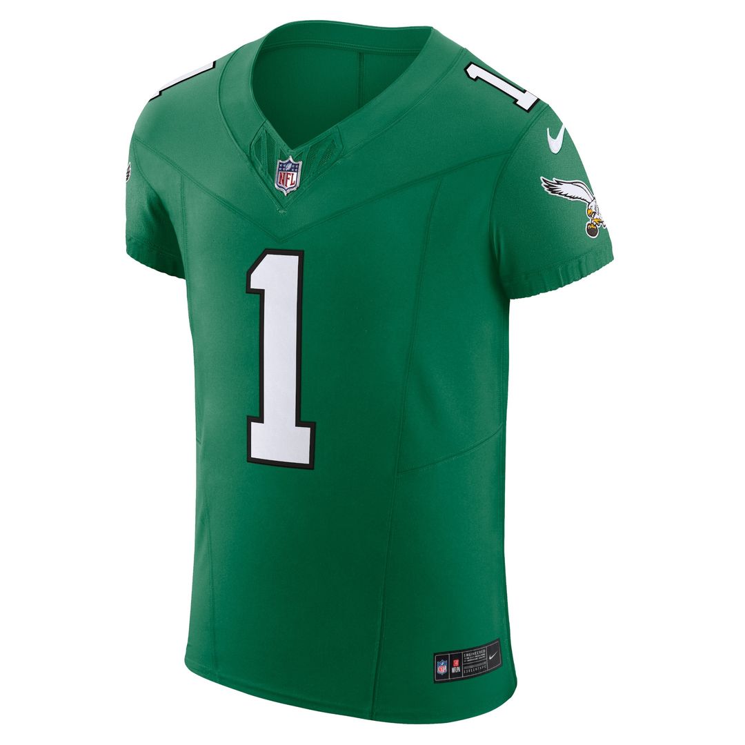 Jalen Hurts Philadelphia Eagles Nike 2nd Alternate Vapor F.U.S.E. Elite Jersey - Kelly Green Official NFL Team Apparel Football Fan Gear