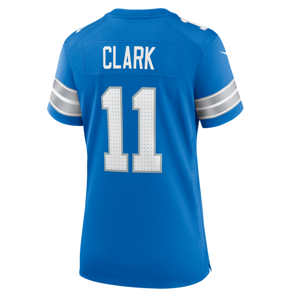 Damone Clark Detroit Lions Nike Women's Team Game Jersey - Blue Official NFL Team Apparel Football Fan Gear