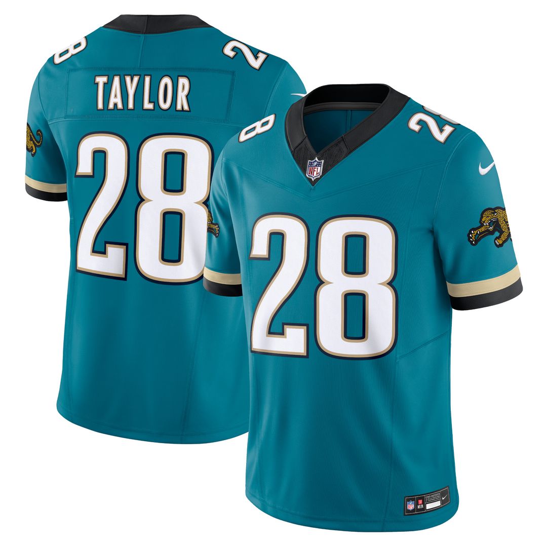 Fred Taylor Jacksonville Jaguars Nike Prowler Throwback Vapor F.U.S.E. Limited Retired Player Jersey - Teal Official NFL Team Apparel Football Fan Gea