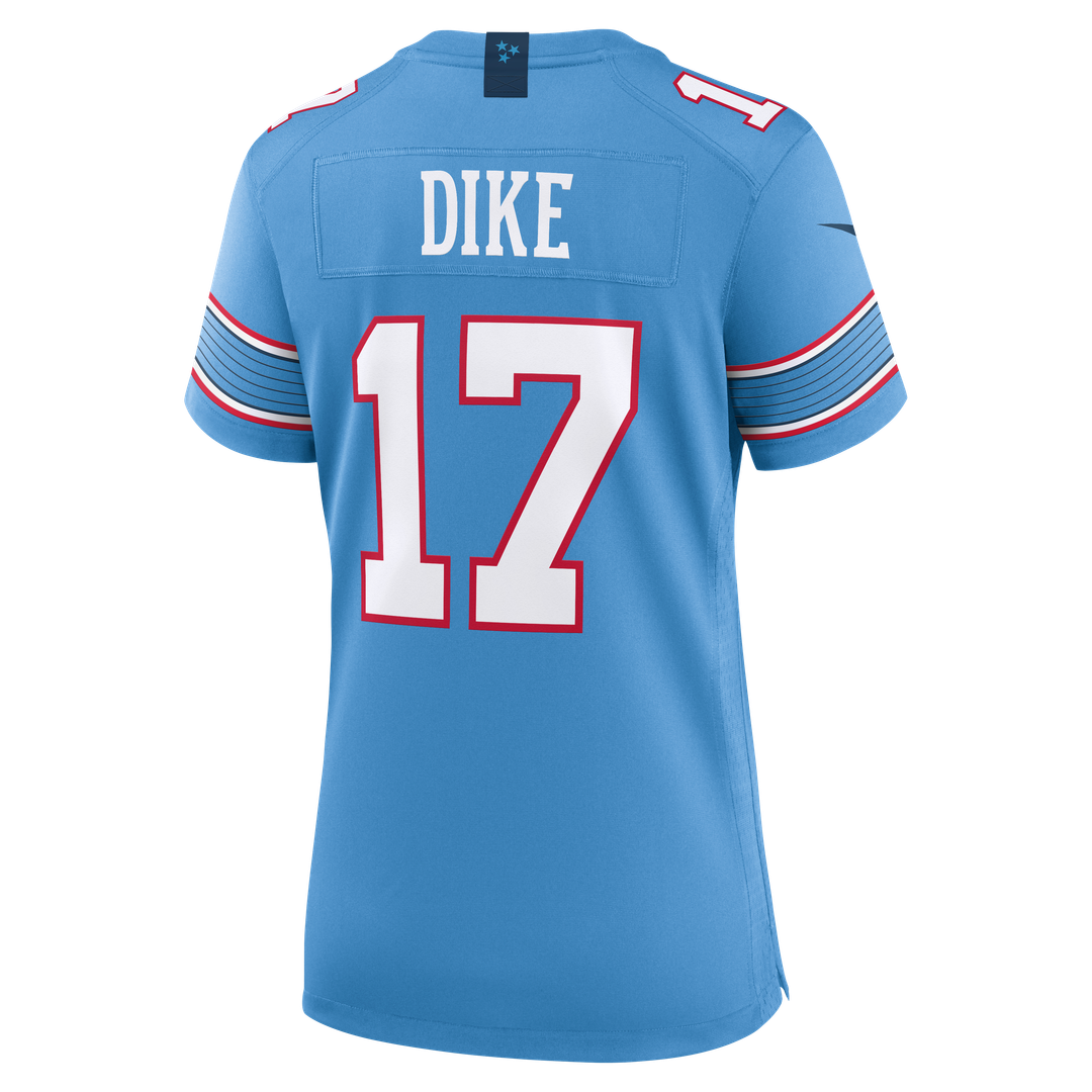 Chimere Dike Tennessee Titans Nike Women's Team Game Jersey - Light Blue Official NFL Team Apparel Football Fan Gear