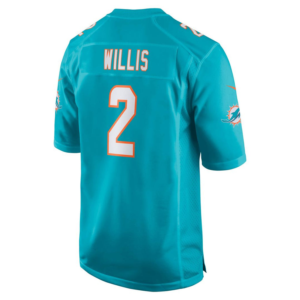 Malik Willis Miami Dolphins Nike Game Jersey - Aqua Official NFL Team Apparel Football Fan Gear