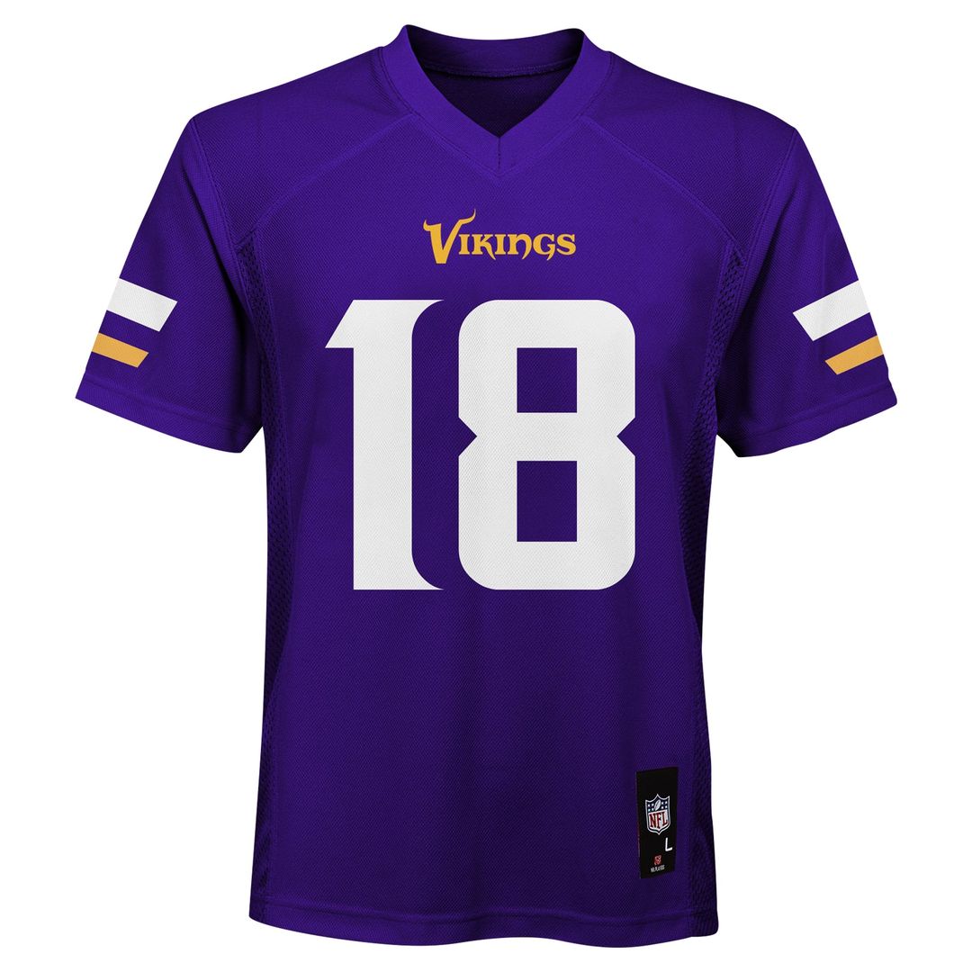 Justin Jefferson Minnesota Vikings Preschool Replica Player Jersey - Purple Official NFL Team Apparel Football Fan Gear
