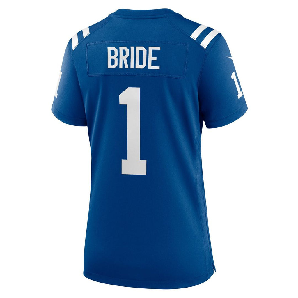 Number 1 Bride Indianapolis Colts Nike Women's Game Jersey - Royal Official NFL Team Apparel Football Fan Gear