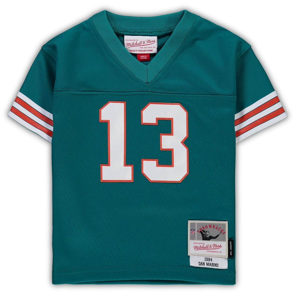Dan Marino Miami Dolphins Mitchell & Ness Infant 1984 Retired Legacy Jersey - Aqua Official NFL Team Apparel Football Fan Gear