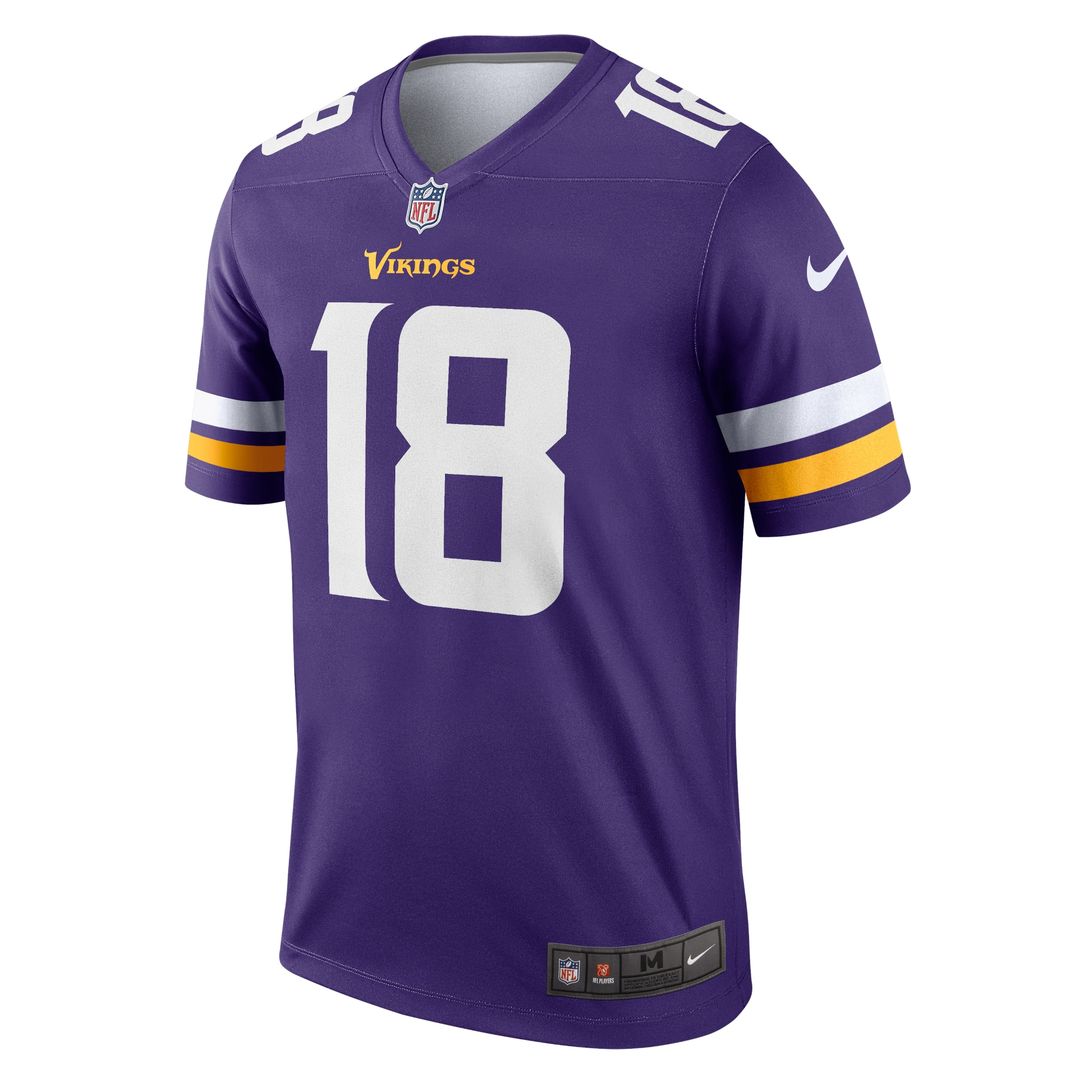 Justin Jefferson Minnesota Vikings Nike Legend Player Performance Top - Purple NFL Fan Gear Popular Style