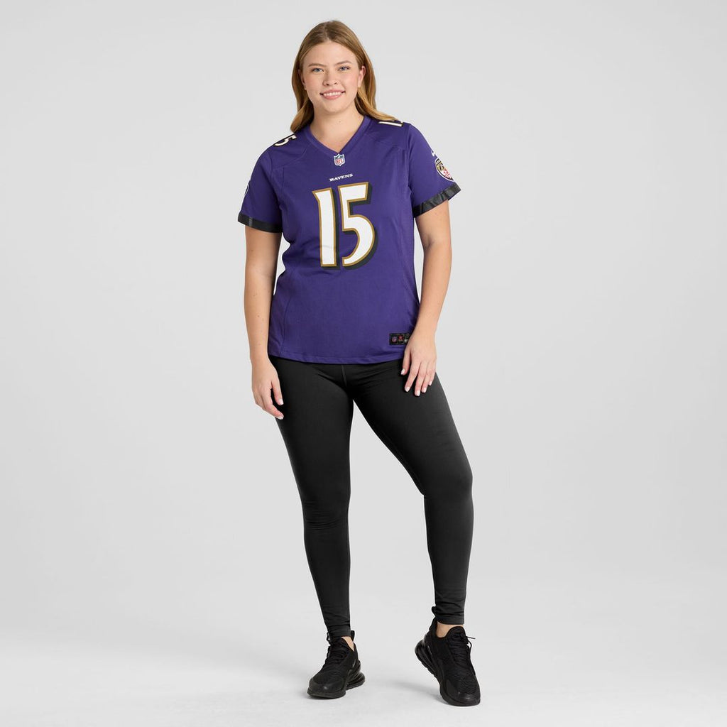 Cooper Rush Baltimore Ravens Nike Women's Team Game Jersey - Purple Official NFL Team Apparel Football Fan Gear