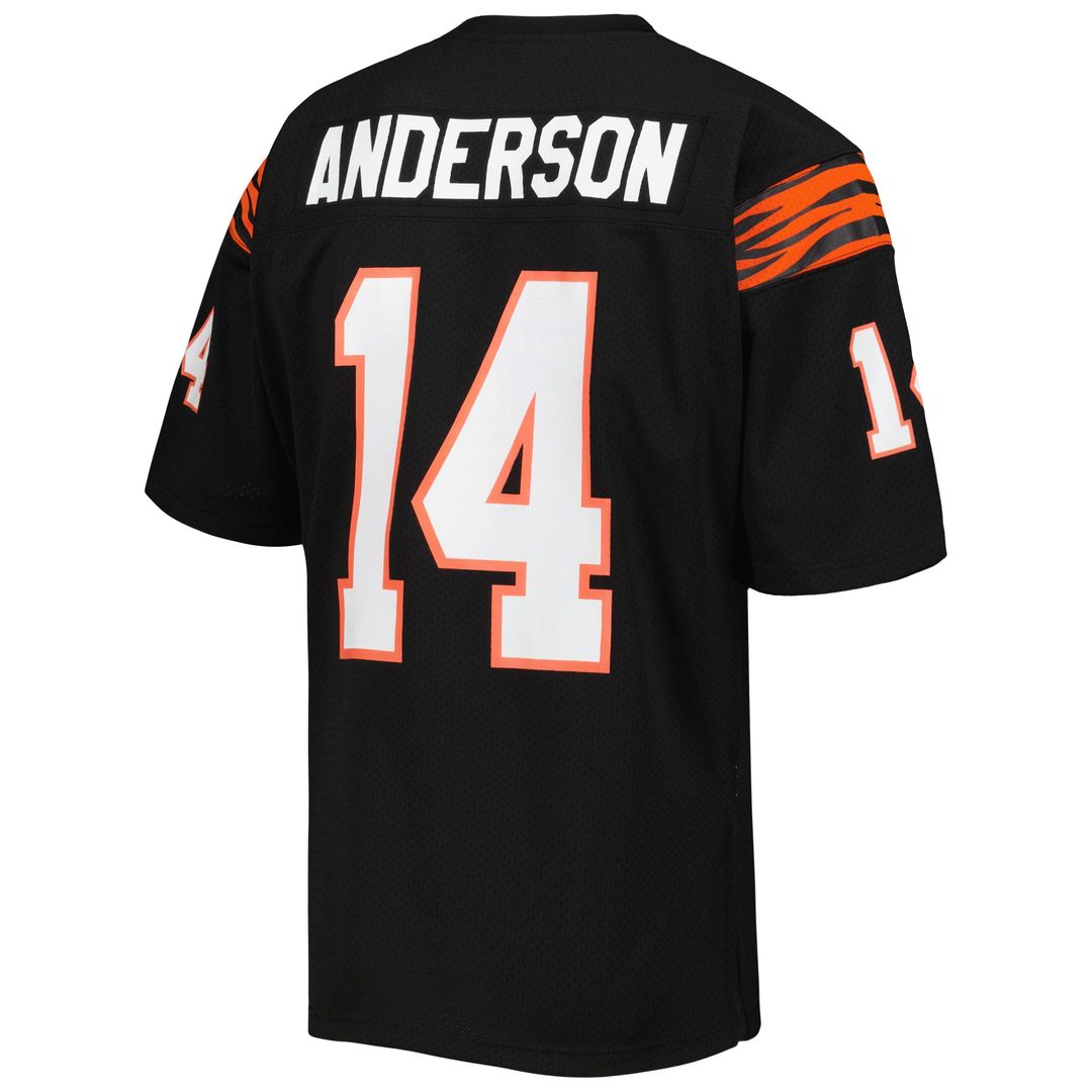 Ken Anderson Cincinnati Bengals 1981 Mitchell & Ness Authentic Throwback Retired Player Jersey - Black Official NFL Team Apparel Football Fan Gear