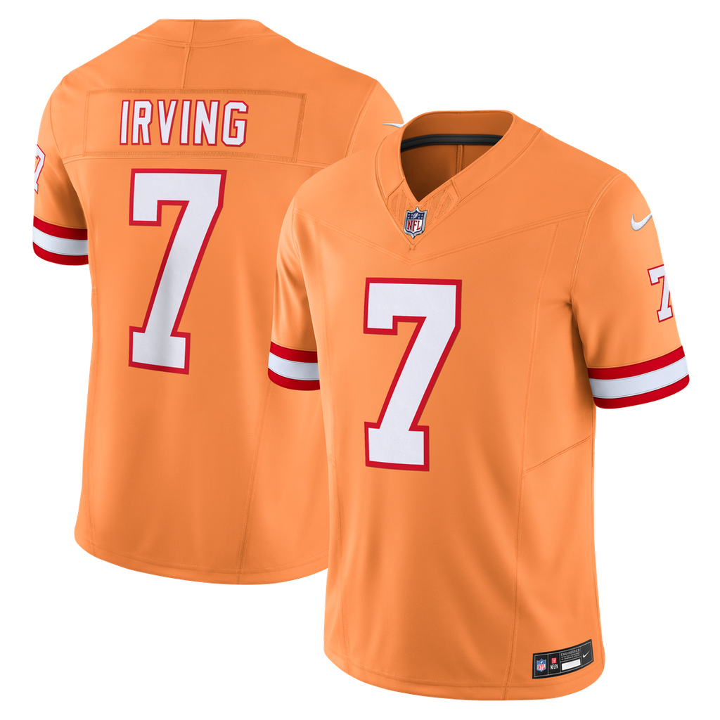 Bucky Irving Tampa Bay Buccaneers Nike Alternate 2 Throwback Vapor F.U.S.E. Limited Jersey - Orange Official NFL Team Apparel Football Fan Gear