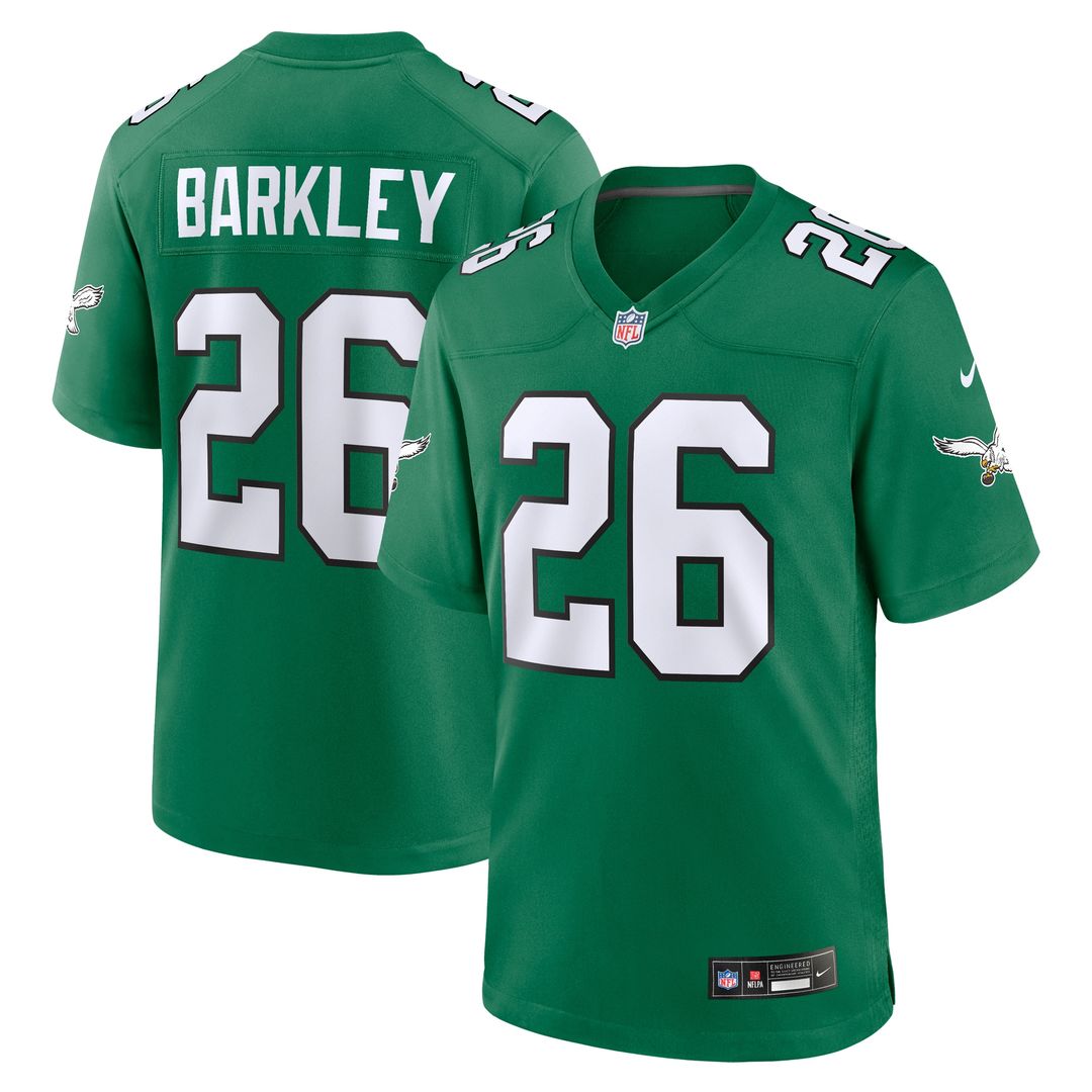 Saquon Barkley Philadelphia Eagles Nike Alternate Game Jersey - Black Official NFL Team Apparel Football Fan Gear