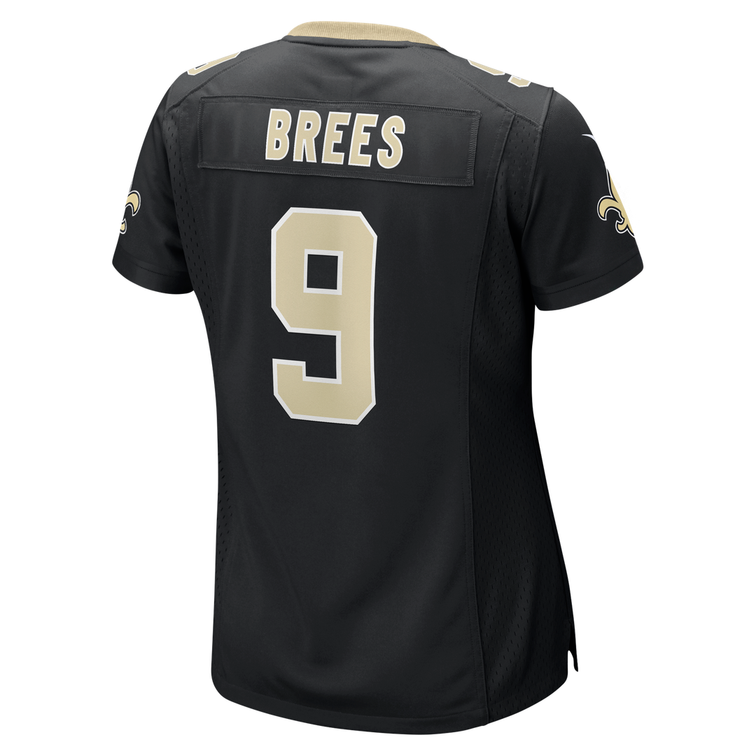 Drew Brees New Orleans Saints Nike Women's Team Game Jersey - Black Official NFL Team Apparel Football Fan Gear