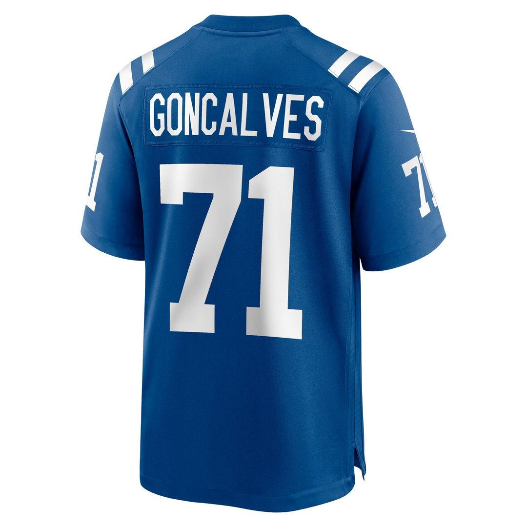 Matt Goncalves Indianapolis Colts Nike Game Jersey - Royal Official NFL Team Apparel Football Fan Gear