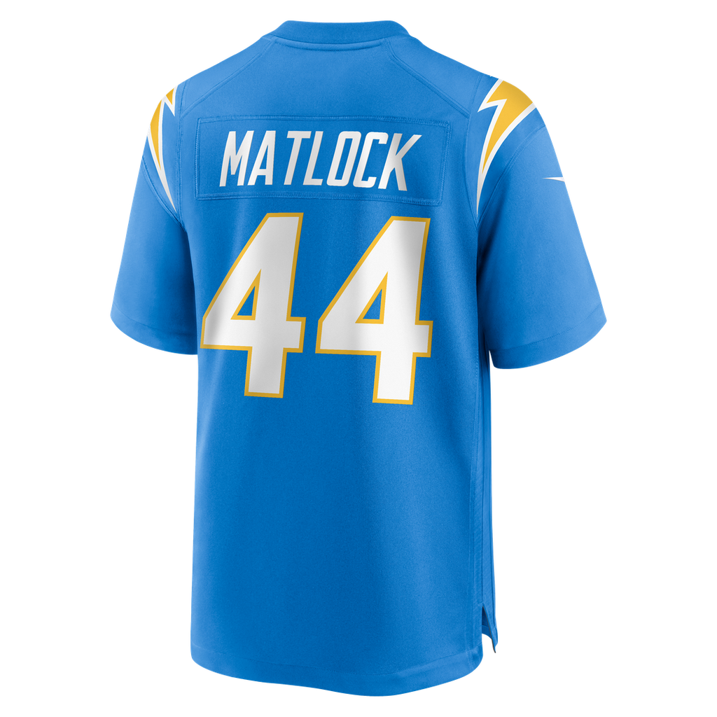 Scott Matlock Los Angeles Chargers Nike Team Game Jersey - Powder Blue Official NFL Team Apparel Football Fan Gear