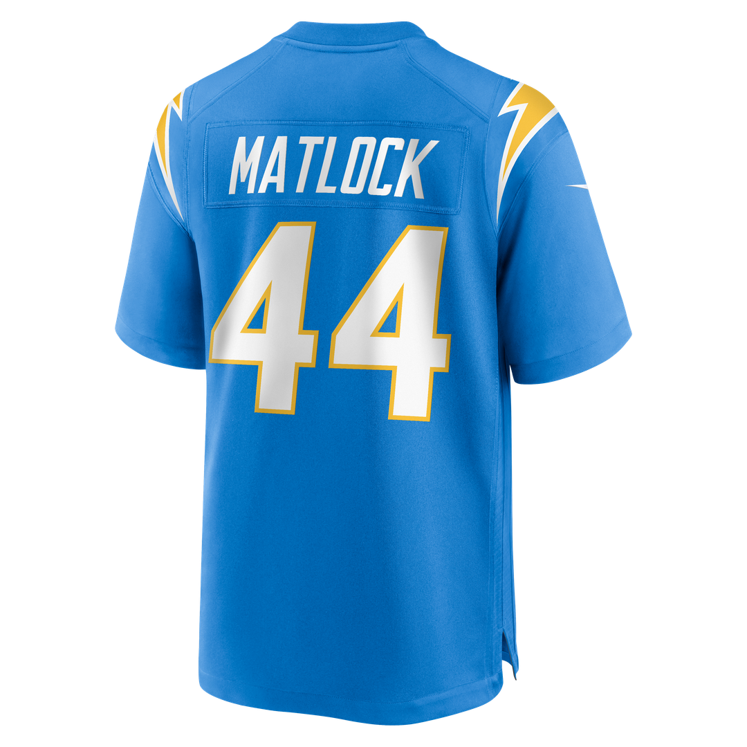 Scott Matlock Los Angeles Chargers Nike Team Game Jersey - Powder Blue Official NFL Team Apparel Football Fan Gear