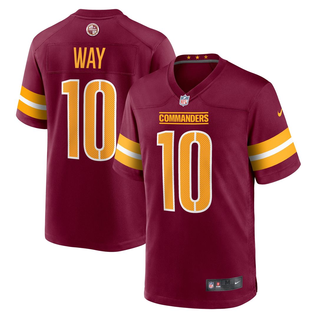Tress Way Washington Commanders Nike Game Jersey - White Official NFL Team Apparel Football Fan Gear